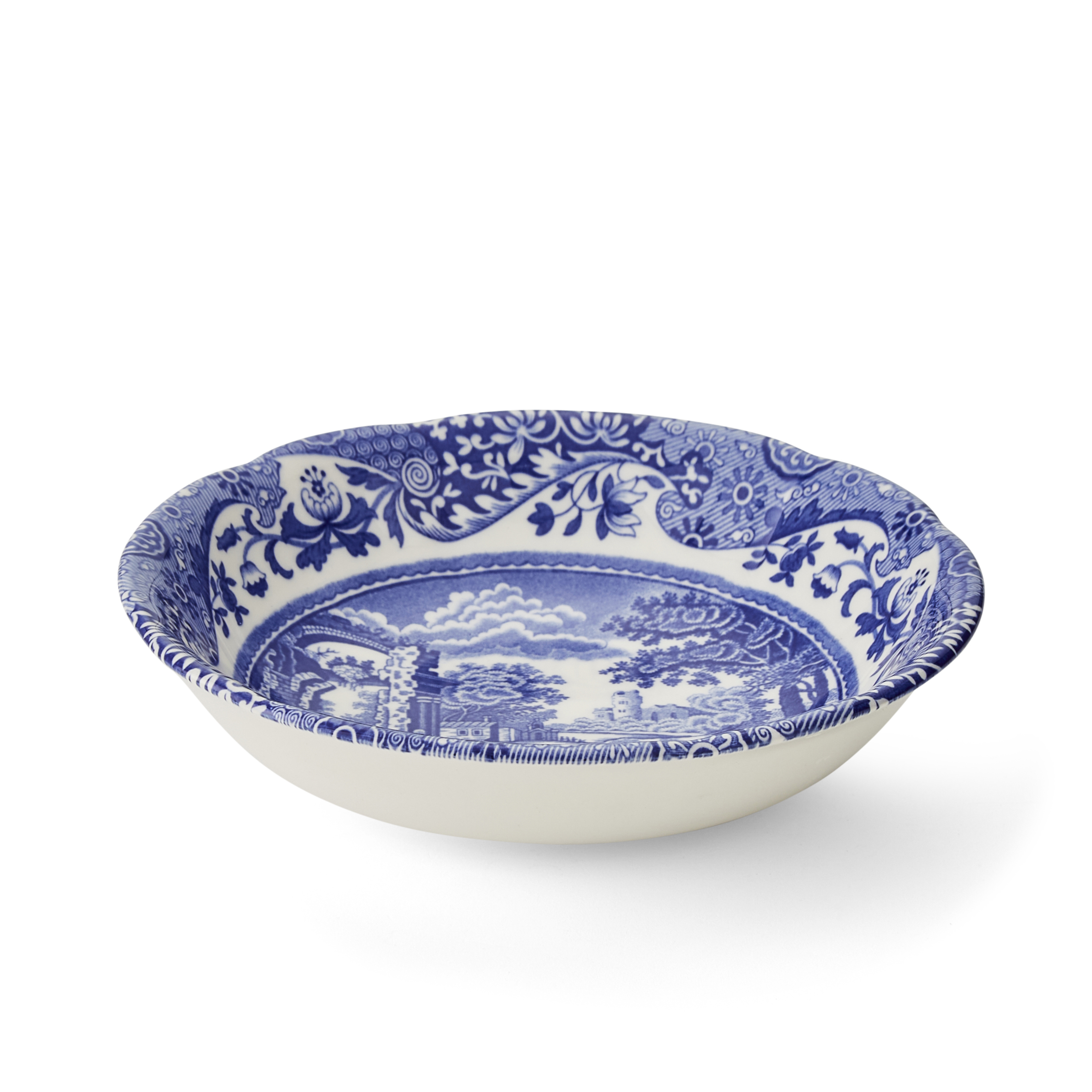 Blue Italian Cereal Bowls Set of 4 image number null